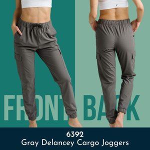 Zyia Gray Delancey Cargo Joggers sz M